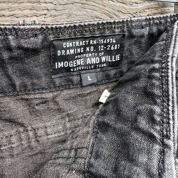 Imogen + Willie - Blake military trouser in washed black denim - Size W32 L26 - Picture 12 of 12